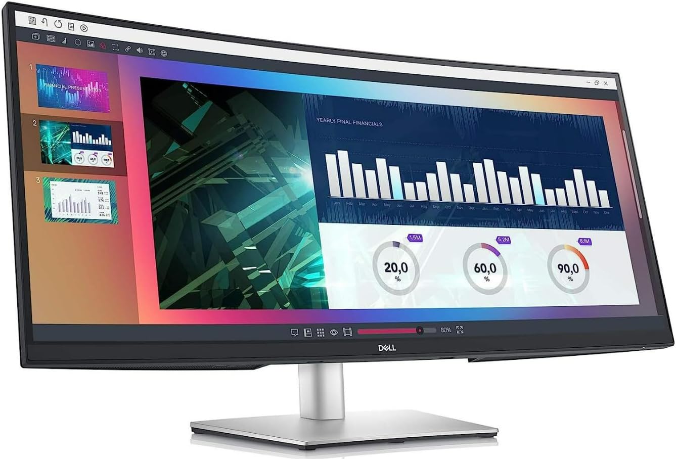 Dell P3421W 34-Inch Ultrawide Curved Monitor (Renewed)