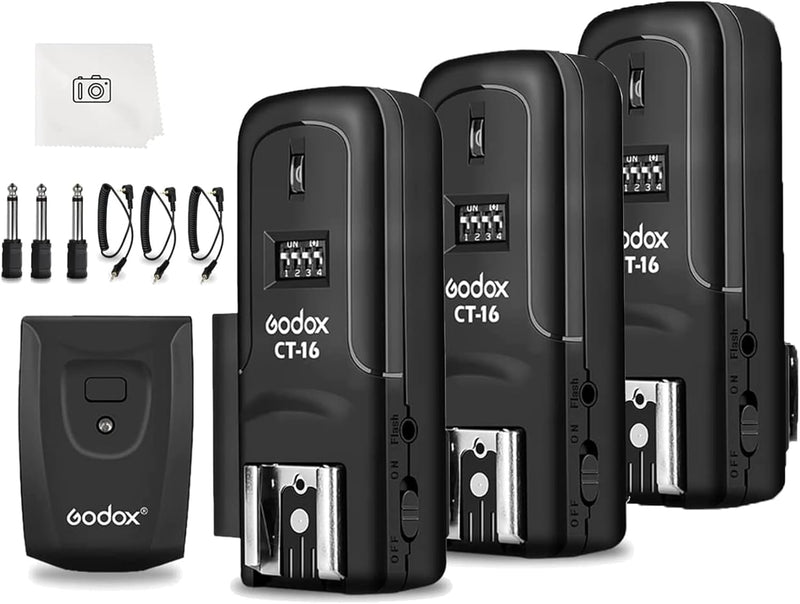 Godox YZP-CT16-4-IN-1 Wireless Flash Trigger Receiver Kit 433MHz — main product image