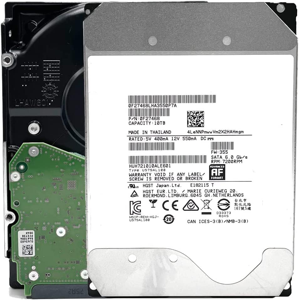 Hitachi 0F27468 HUH721010ALE601 He10 10TB Enterprise HDD (Renewed)