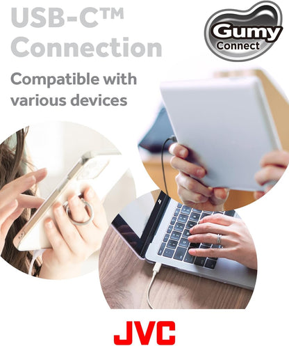 JVC HA-FR9UC-B Gumy Connect USB-C Earphones Microphone