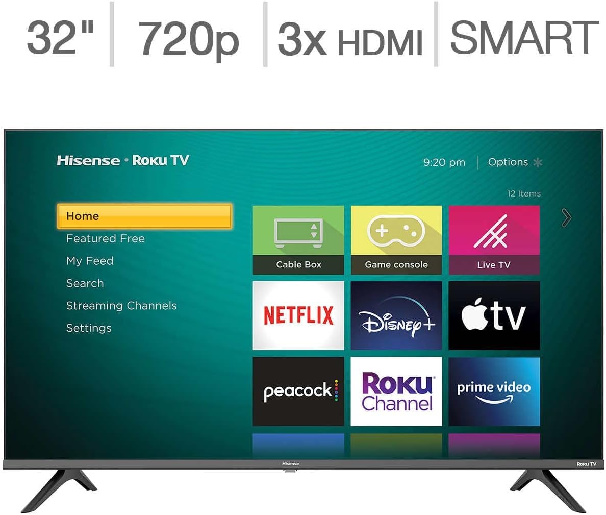 Hisense 32H4G5 32" 720p Smart LED TV Google Alexa