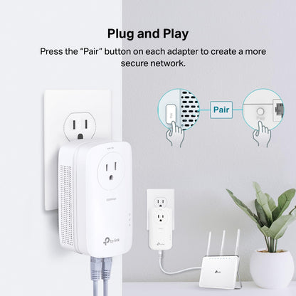 TP-Link TL-PA9020P AV2000 Gigabit Powerline Adapter Kit