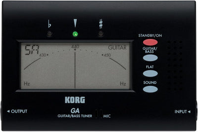 Korg GA40 Guitar/Bass Tuner LCD Display