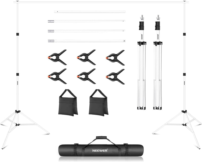 Neewer 10104305 10ft Backdrop Support System with Clamps — main product image