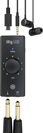IK Multimedia iRig USB Guitar Audio Interface Recording