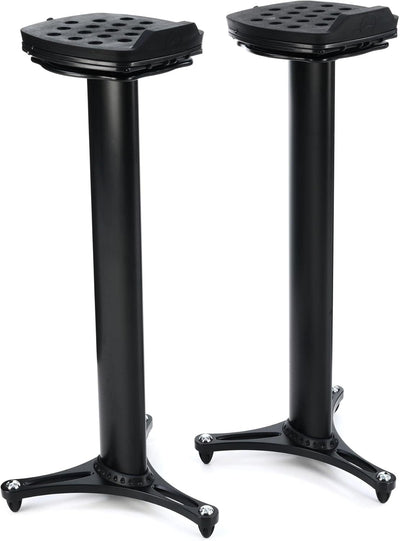 Ultimate Support MS100B Studio Monitor Stands - Black