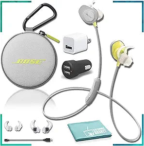 Bose SoundSport Wireless Headphones - Citron Bundle