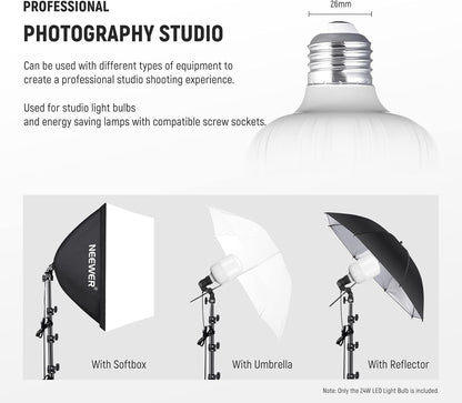 Neewer 35W LED Light Bulbs E26 5700K Daylight Studio Photography