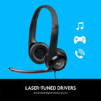 Logitech H390 USB Headset Wired Noise Cancelling Mic