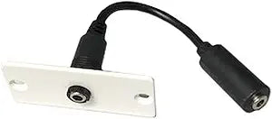 Kramer WA-1PN RCA Connector Extreme Wall Plate White — main product image