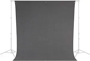 Westcott Fabric Background 9x10' Wrinkle-Resistant Neutral Gray