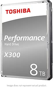 Toshiba X300 8TB Performance Gaming HDD, 7200 RPM (Renewed)