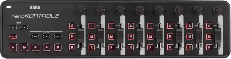 Korg NANOKON2BK Slim-Line USB MIDI Controller - Black — main product image