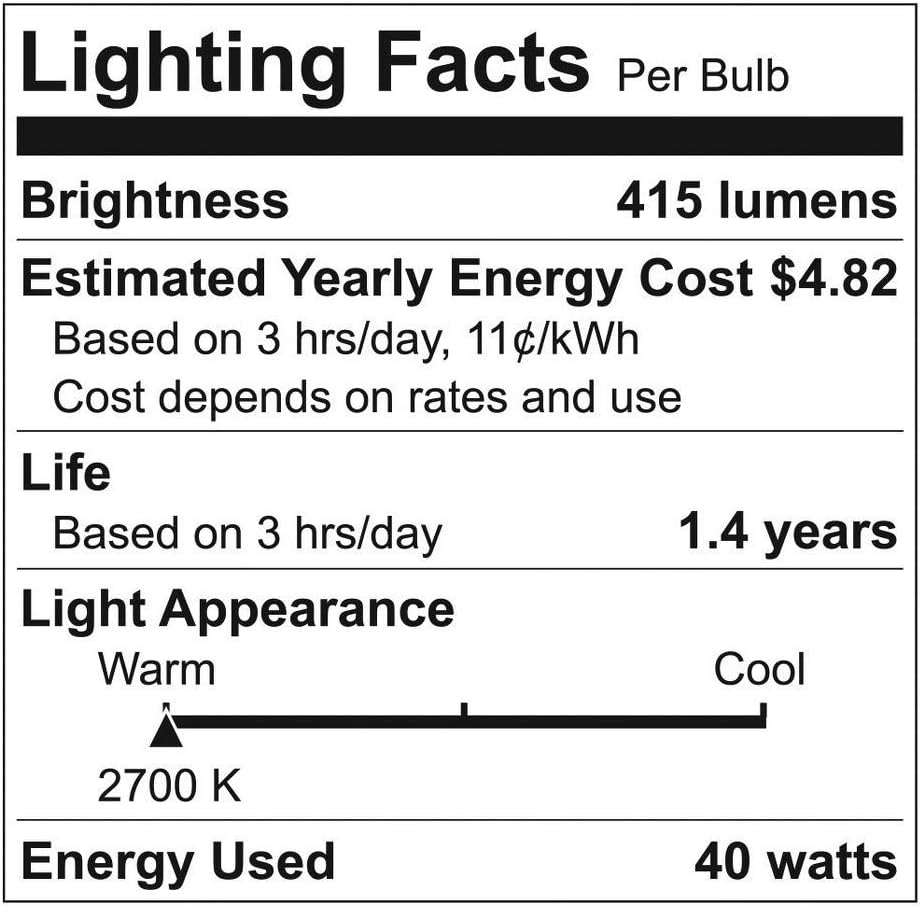 GE wef Appliance Light Bulbs 40W Soft White 4-Pack