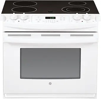 GE JD630DFWW Electric Smoothtop Range Oven, White