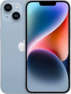 Apple A2649 iPhone 14 256GB - Blue, Unlocked - Renewed