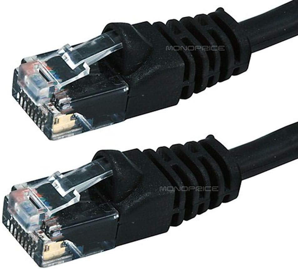 Monoprice 103419 Cat6 Ethernet Cable 2ft Black