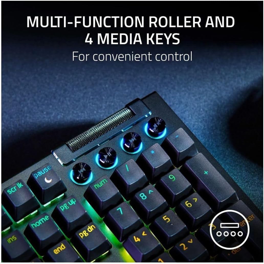 Razer RZ03-04690200 BlackWidow V4 Green Switch Keyboard