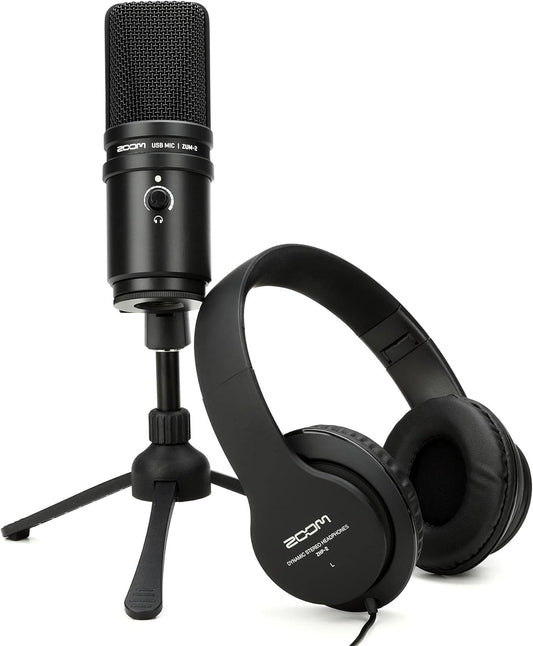 Zoom ZUM-2PMP USB Podcast Microphone Bundle