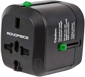 Monoprice 109876 Compact Cube Universal Travel Adapter — main product image
