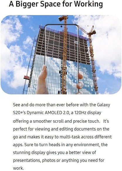 Samsung SM-G985F/DS Galaxy S20+ 5G Unlocked Renewed