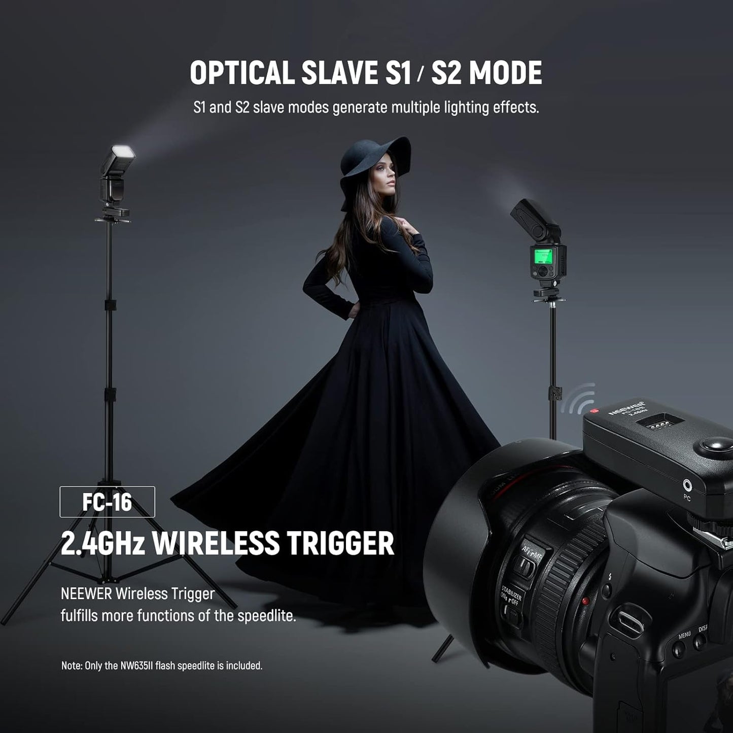 Neewer 10101633 NW635II-C TTL Flash Speedlite Canon
