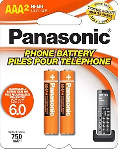 Panasonic HHR4DPA AAA NiMH Rechargeable Cordless Phone Batteries — main product image