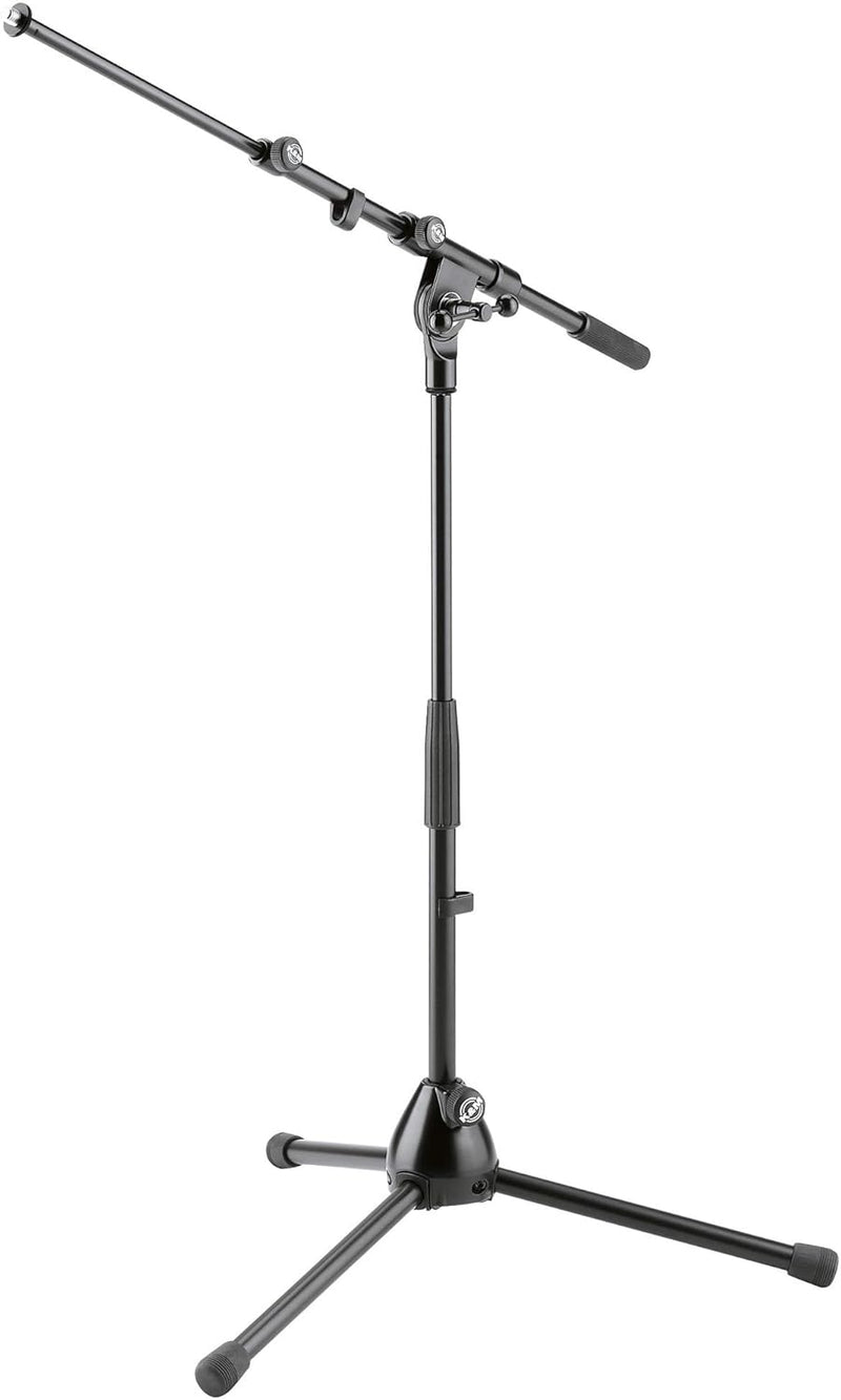 K&M 25900.500.55 Low Level Microphone Boom Stand - Black — main product image