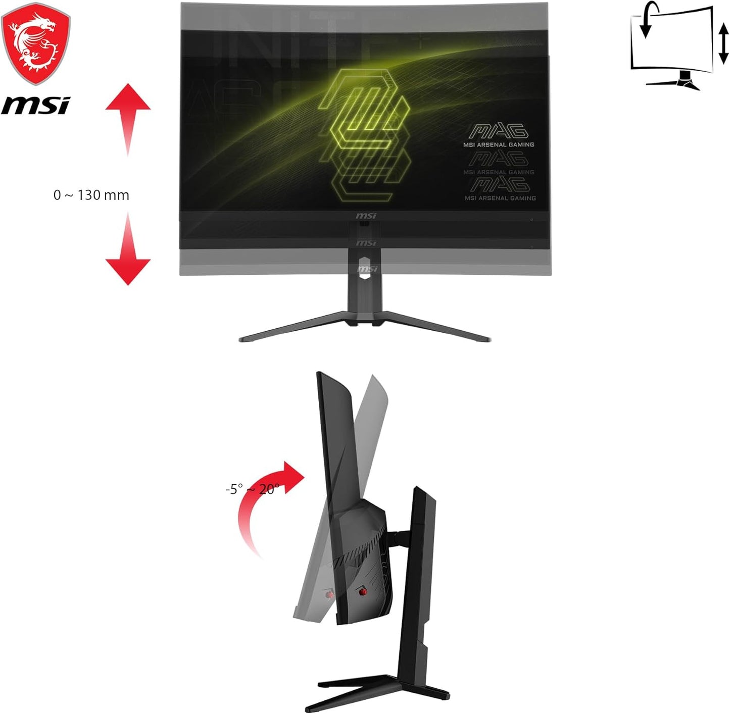 MSI MAG321CUP 32-inch 4K Gaming Monitor - 160Hz, 1ms, Adaptive Sync