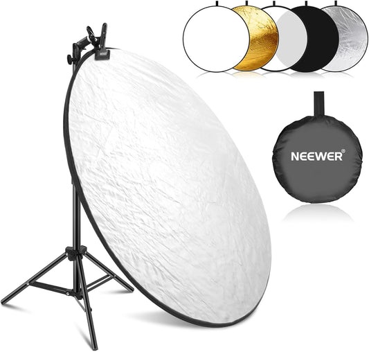 Neewer 10103753 32" 5-in-1 Light Reflector Kit with Stand