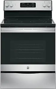 GE JB645RKSS 30" Freestanding Electric Range - Stainless Steel