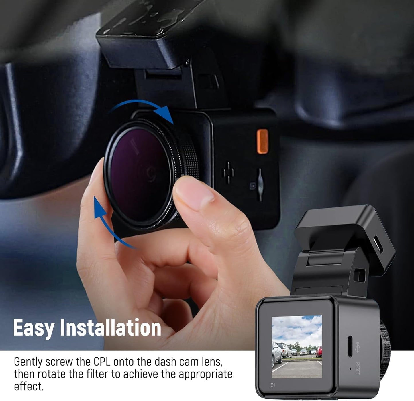 NEEWER 10102817 37mm CPL Dash Cam Filter
