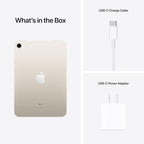 Apple MK7P3LL/A iPad Mini 6 64GB Wi-Fi Starlight (Renewed)