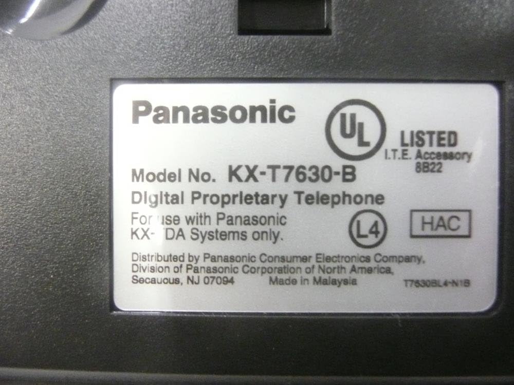Panasonic KX-T7630-B 24-Button Speakerphone Black