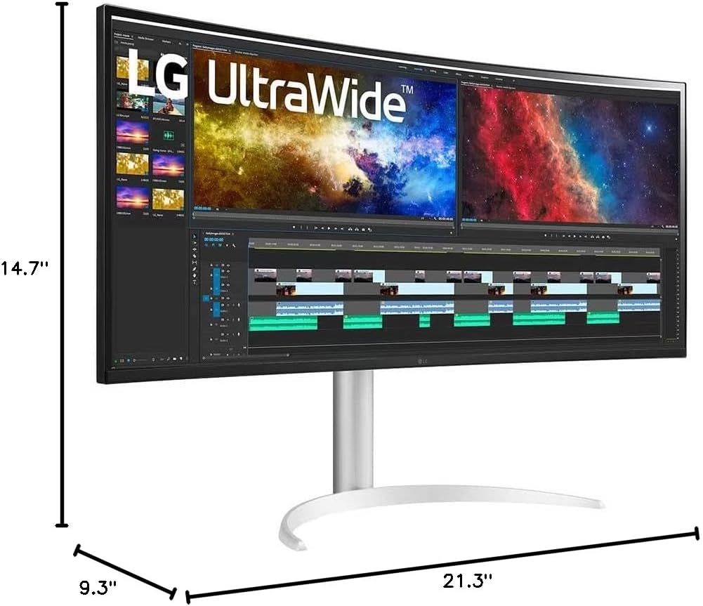 LG 38BP85C-W 37.5" QHD+ UltraWide Curved Monitor