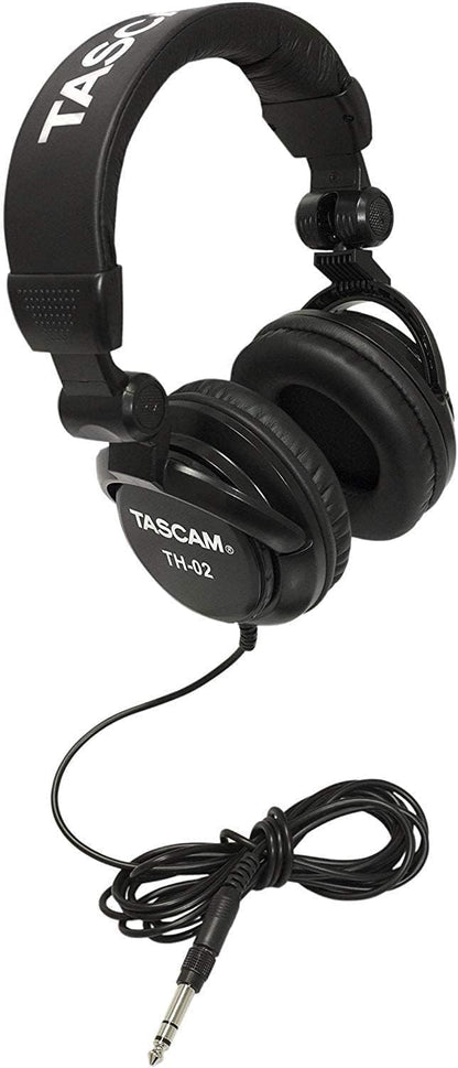 Tascam TH02 Studio Monitor Headphones Recording/Podcast