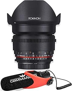Rokinon 16mm T2.2 Cine DS Lens Nikon Mount with Microphone