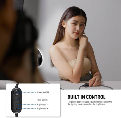 Neewer 10104607 5" LED Ring Light Video Conference Kit