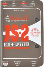 Radial Engineering R800 1022 JS2 Passive Mic Splitter DI Box