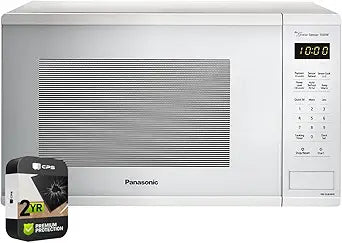 Panasonic E99PANNNSU656W 1100W Countertop Microwave Oven Bundle