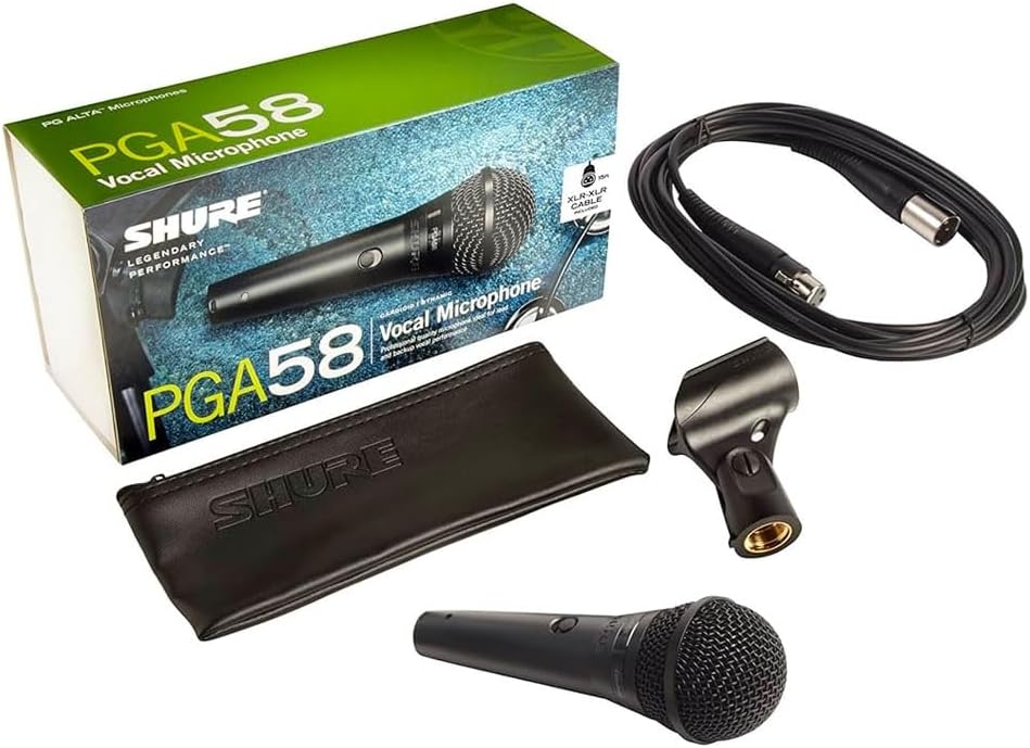 Shure PGA58-LC Cardioid Dynamic Vocal Microphone