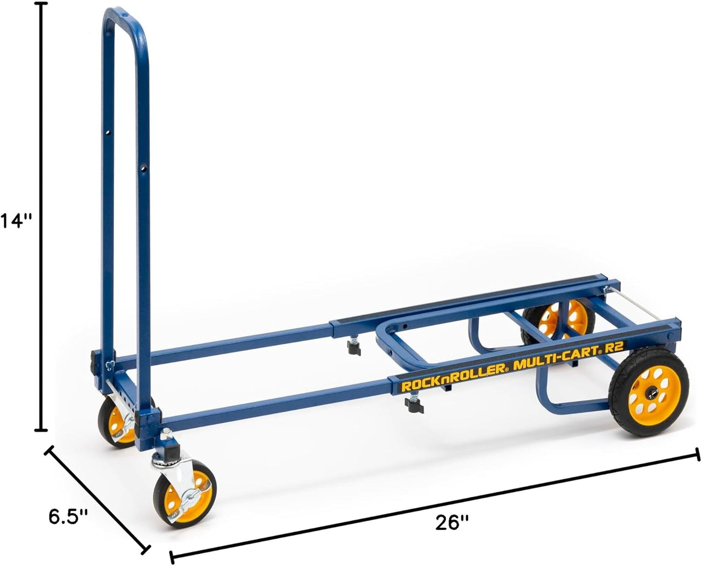 Rock-N-Roller R2RT-BL Micro 8-in-1 Folding Multi-Cart - Blue