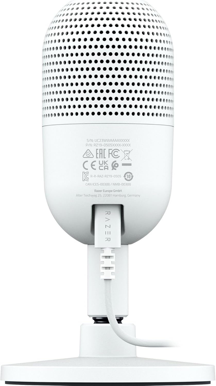 Razer RZ19-05050300-R3U1 Seiren V3 Mini: USB Condenser Microphone - White