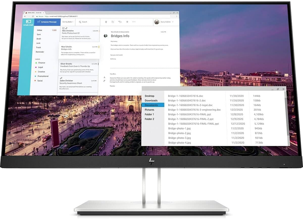 HP E23 G4 23" Business Monitor - Full HD IPS (Renewed)