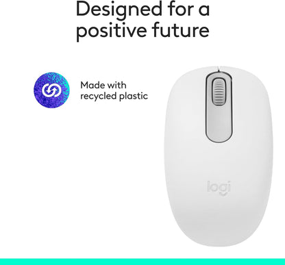 Logitech 910-007438 M196 Bluetooth Mouse - Off White