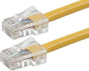 Monoprice 113111 ZeroBoot Cat5e Ethernet Cable 2ft Yellow — main product image