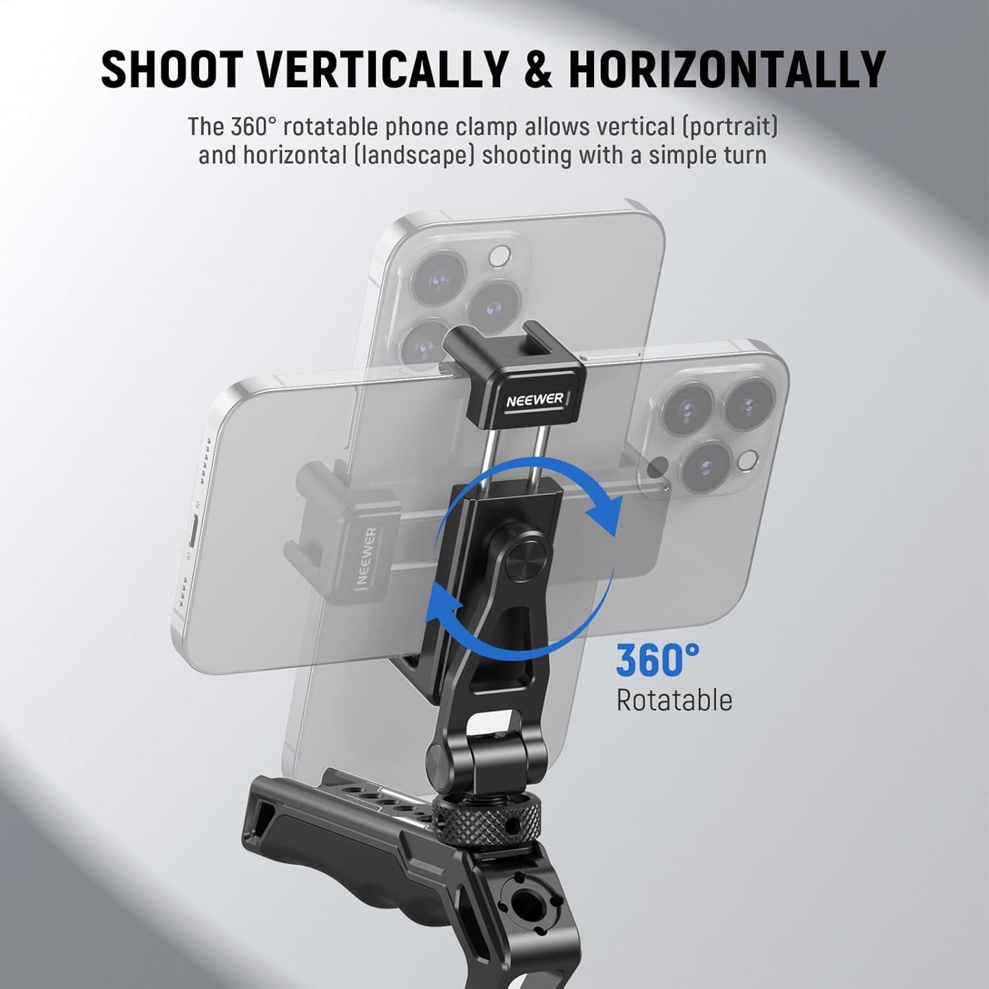 Neewer GA010 Metal Phone Tripod Mount Cold Shoe