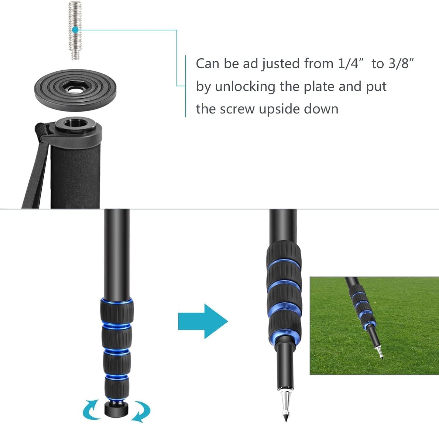 Neewer 10101314 Extendable Camera Monopod Stand