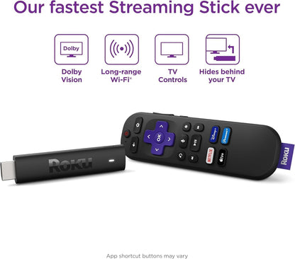 Roku A2OD-400 Streaming Stick 4K - D Vision Voice Remote - Renewed