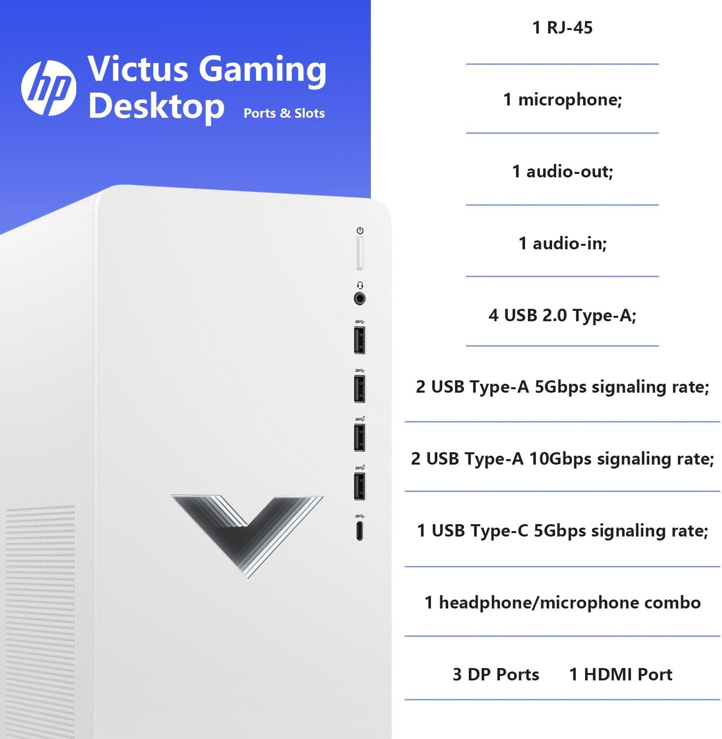 HP TG02-CTO05 Victus RTX 4060 Gaming Desktop Bundle